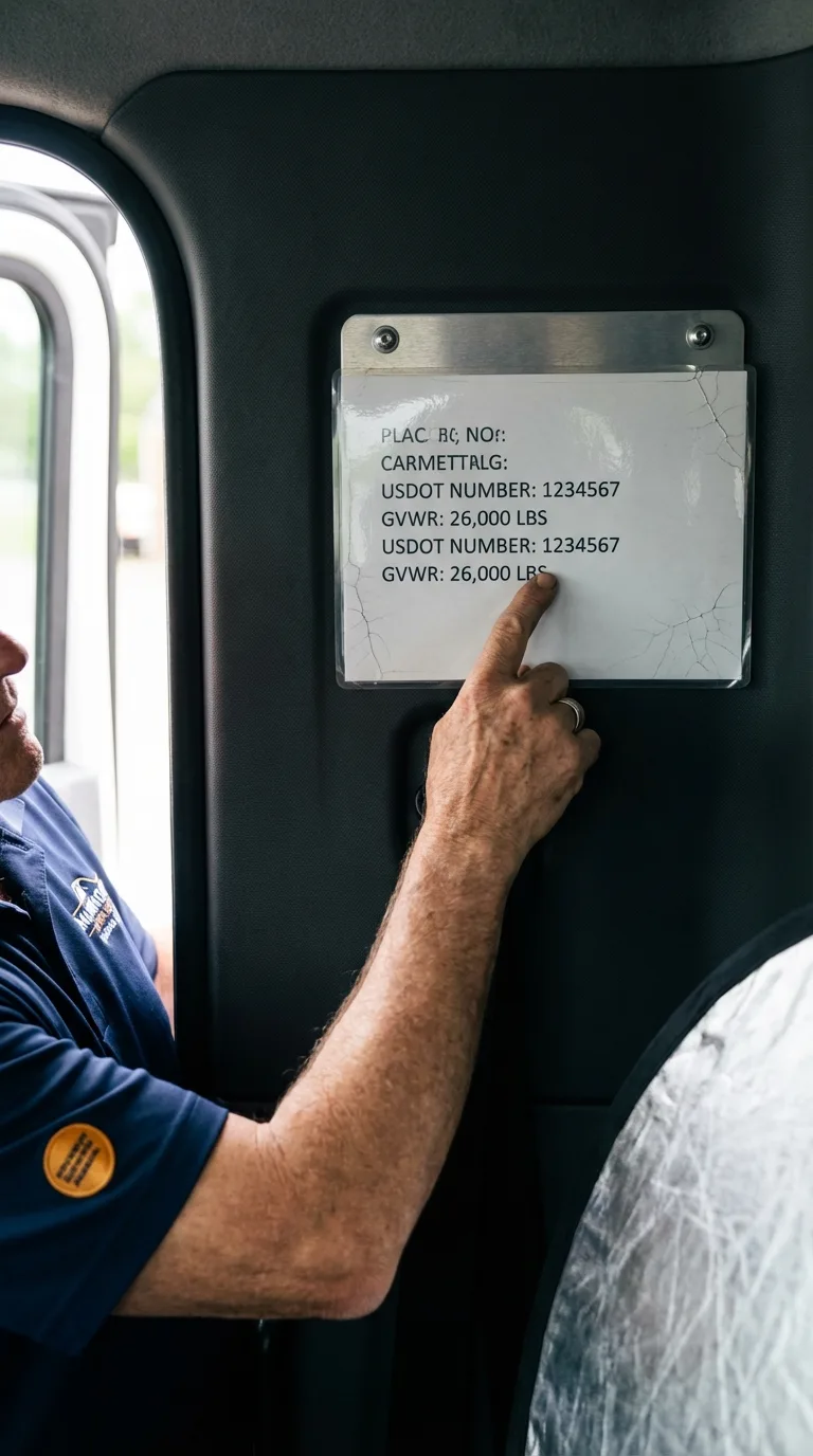 USDOT licensing placard verification in Bay Saint Louis